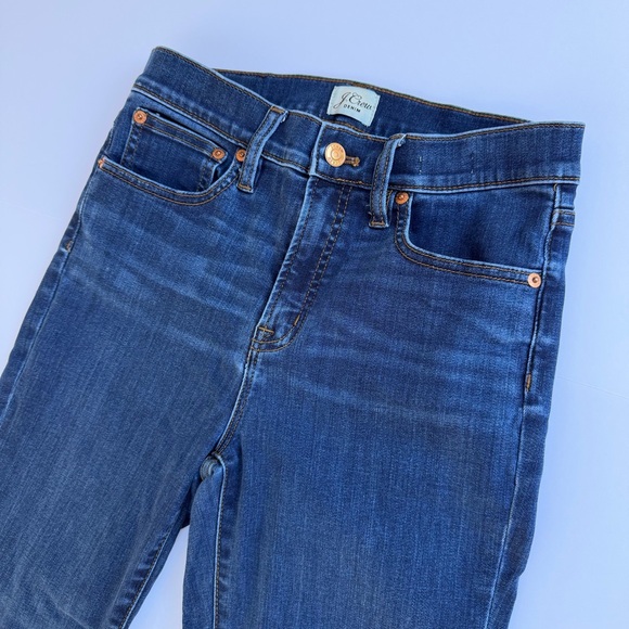 Woman’s J. Crew Denim Jeans High Rise Toothpick Size 27 - Picture 2 of 9